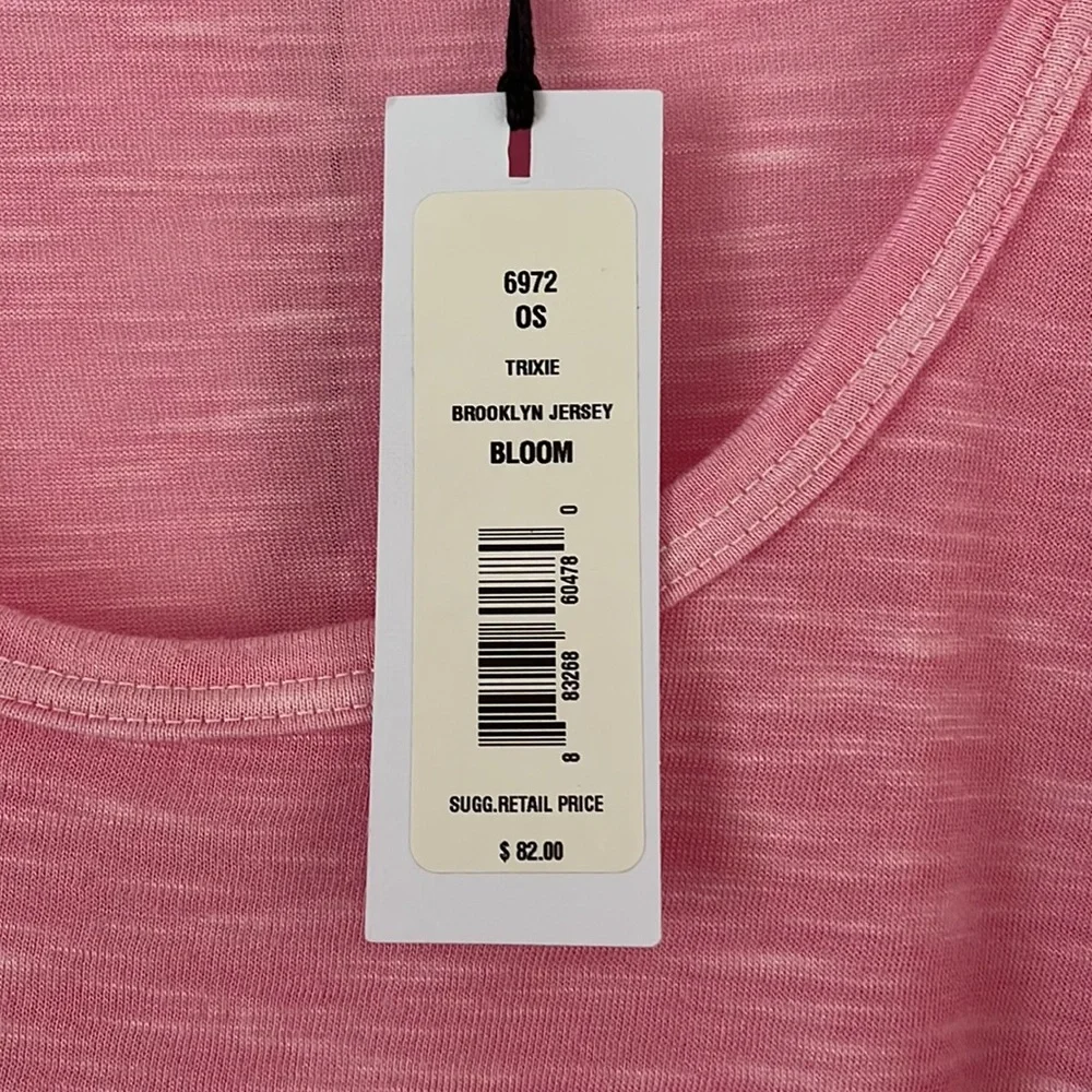 Softest Heathered Pink Michael Stars Tee - Picture 5 of 5